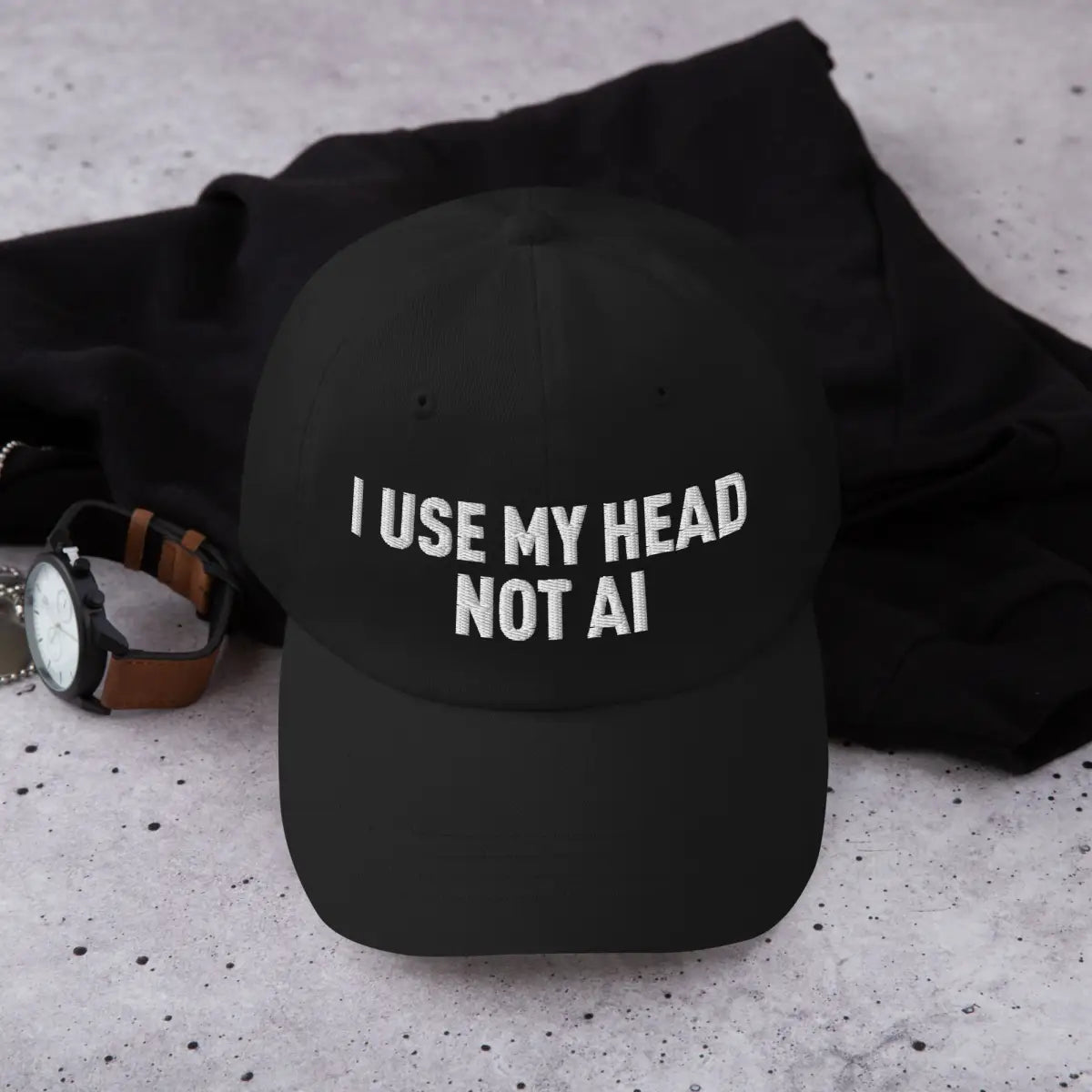 I Use My Head Not AI Cap