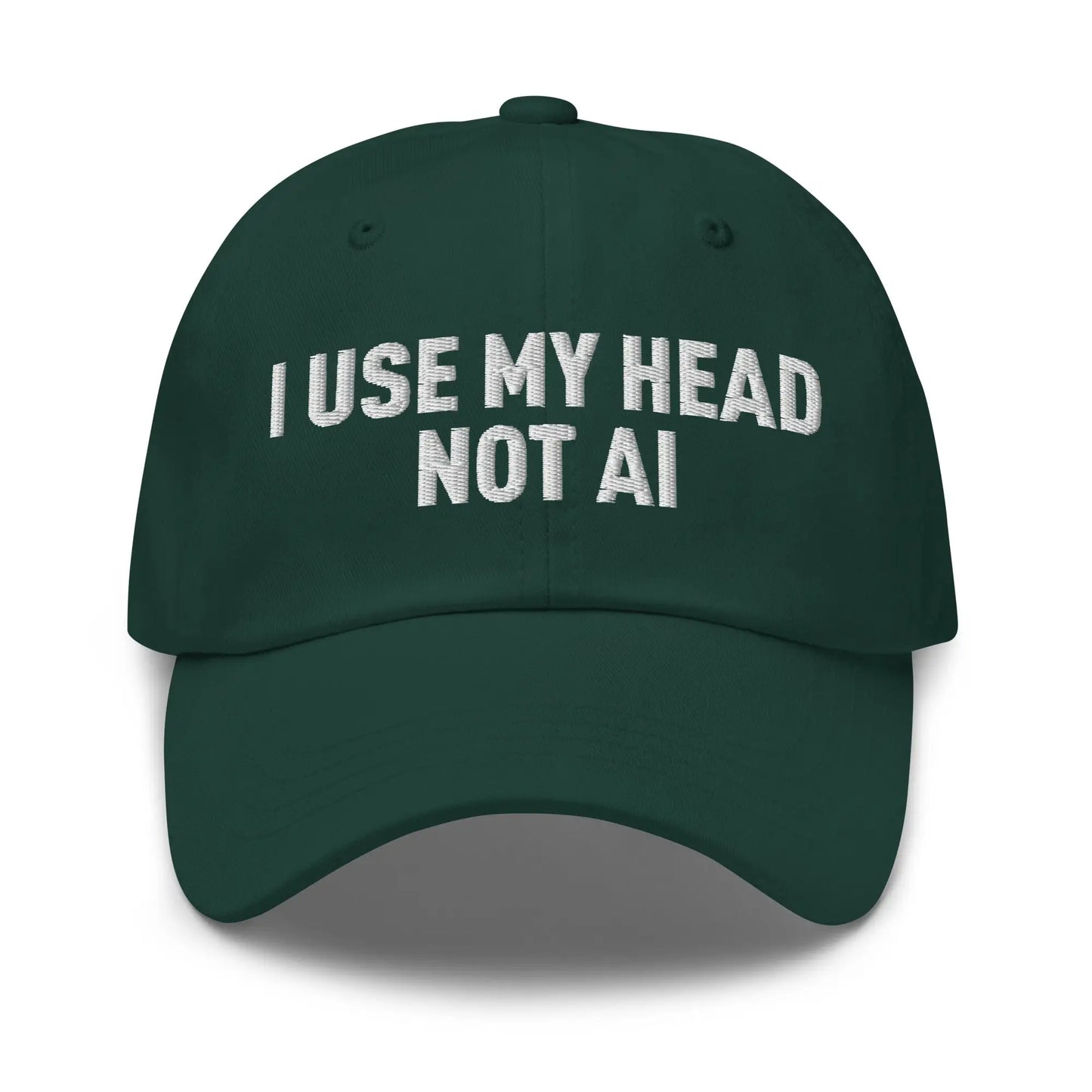 I Use My Head Not AI Cap - Spruce