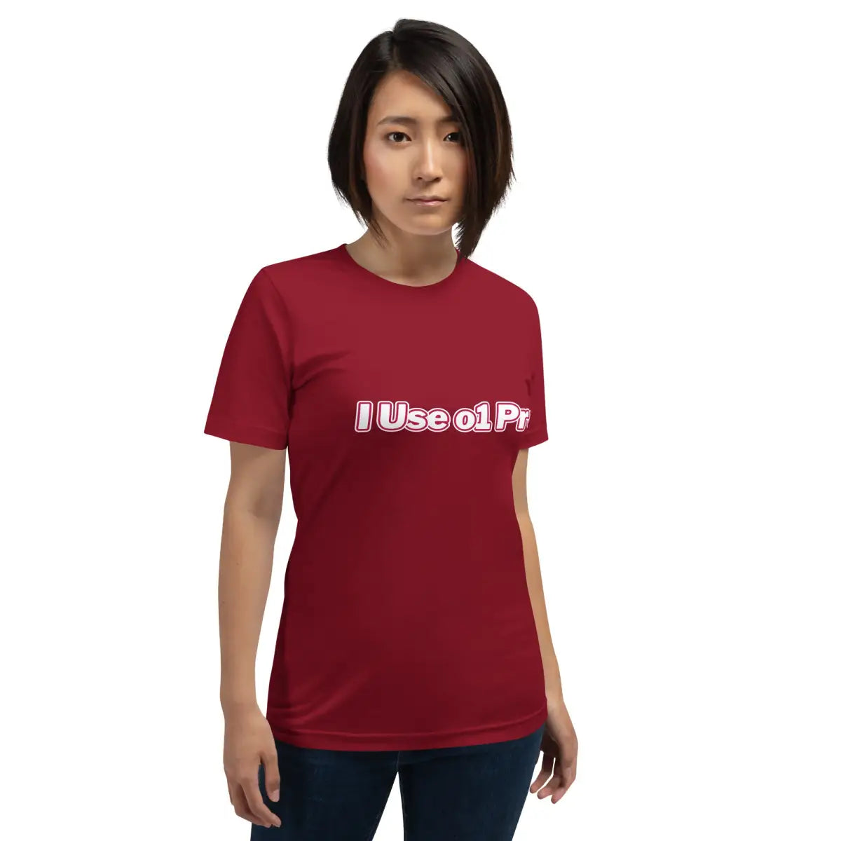 The i use O1 Pro T-shirt (unisex).