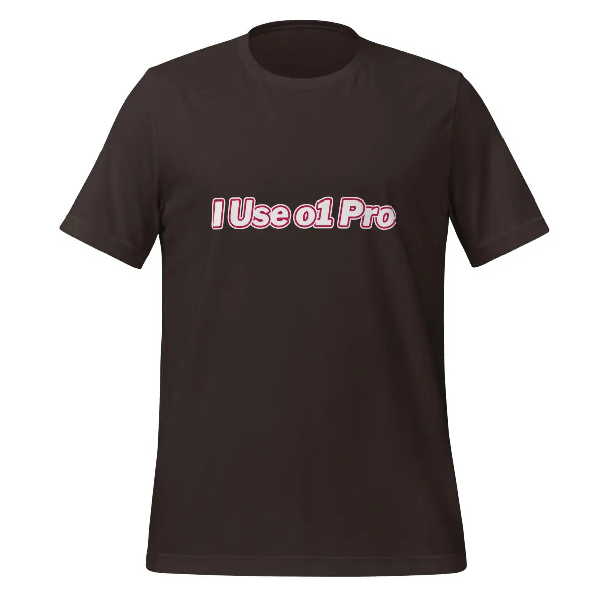 The i use O1 Pro T-shirt (unisex) Brown / m.