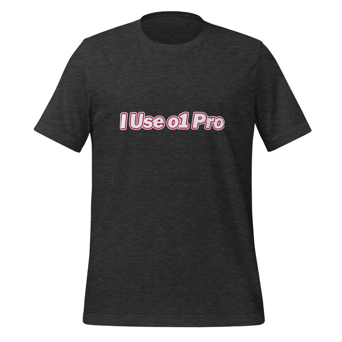 The i use O1 Pro T-shirt (unisex) Dark Grey Heather / m.