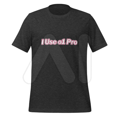 The i use O1 Pro T-shirt (unisex) Dark Grey Heather / m.