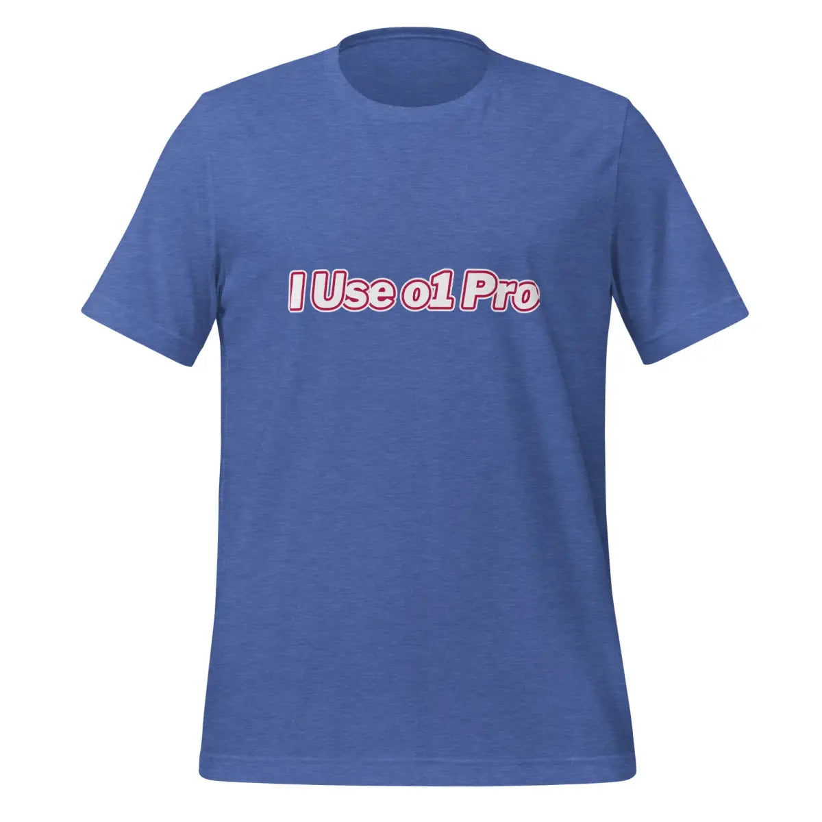 The i use O1 Pro T-shirt (unisex) Heather True Royal / m.