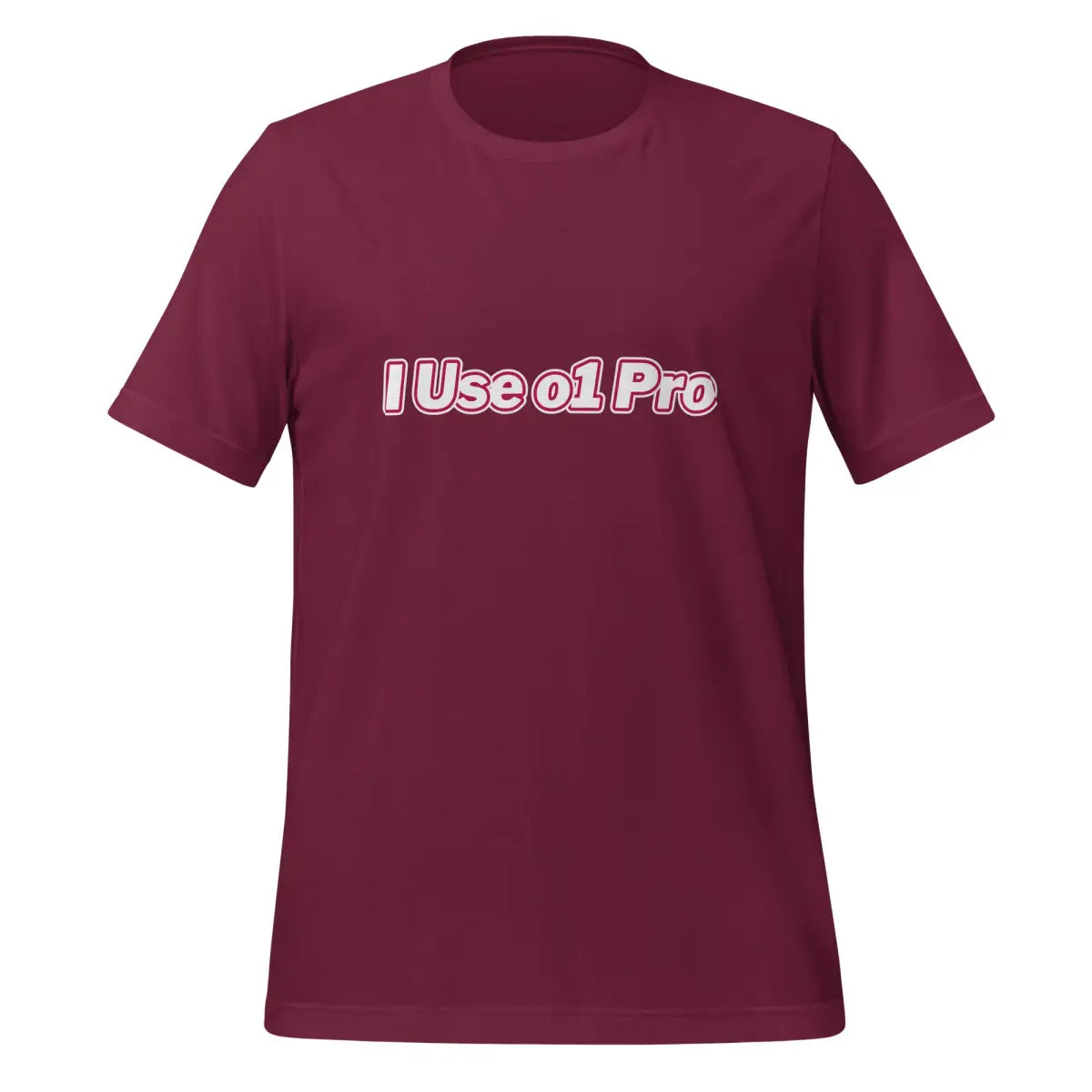 The i use O1 Pro T-shirt (unisex) Maroon / m.