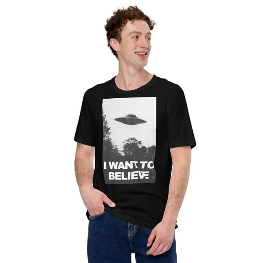 The i Want to Believe Ufo T-shirt (unisex).