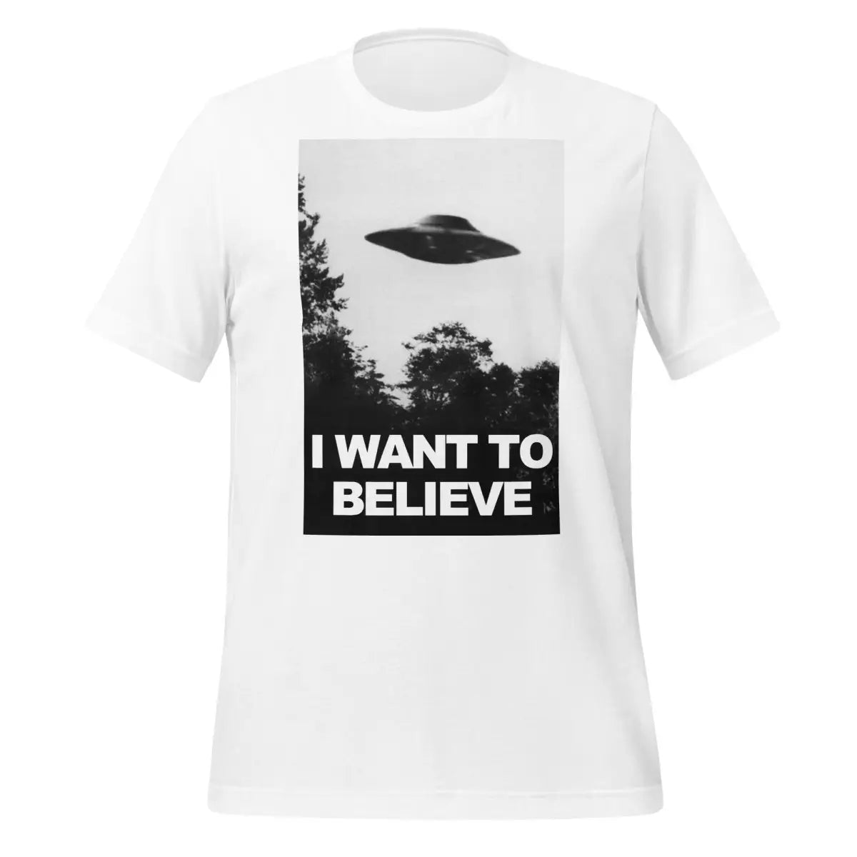 I Want to Believe UFO T-Shirt (unisex) - White / M