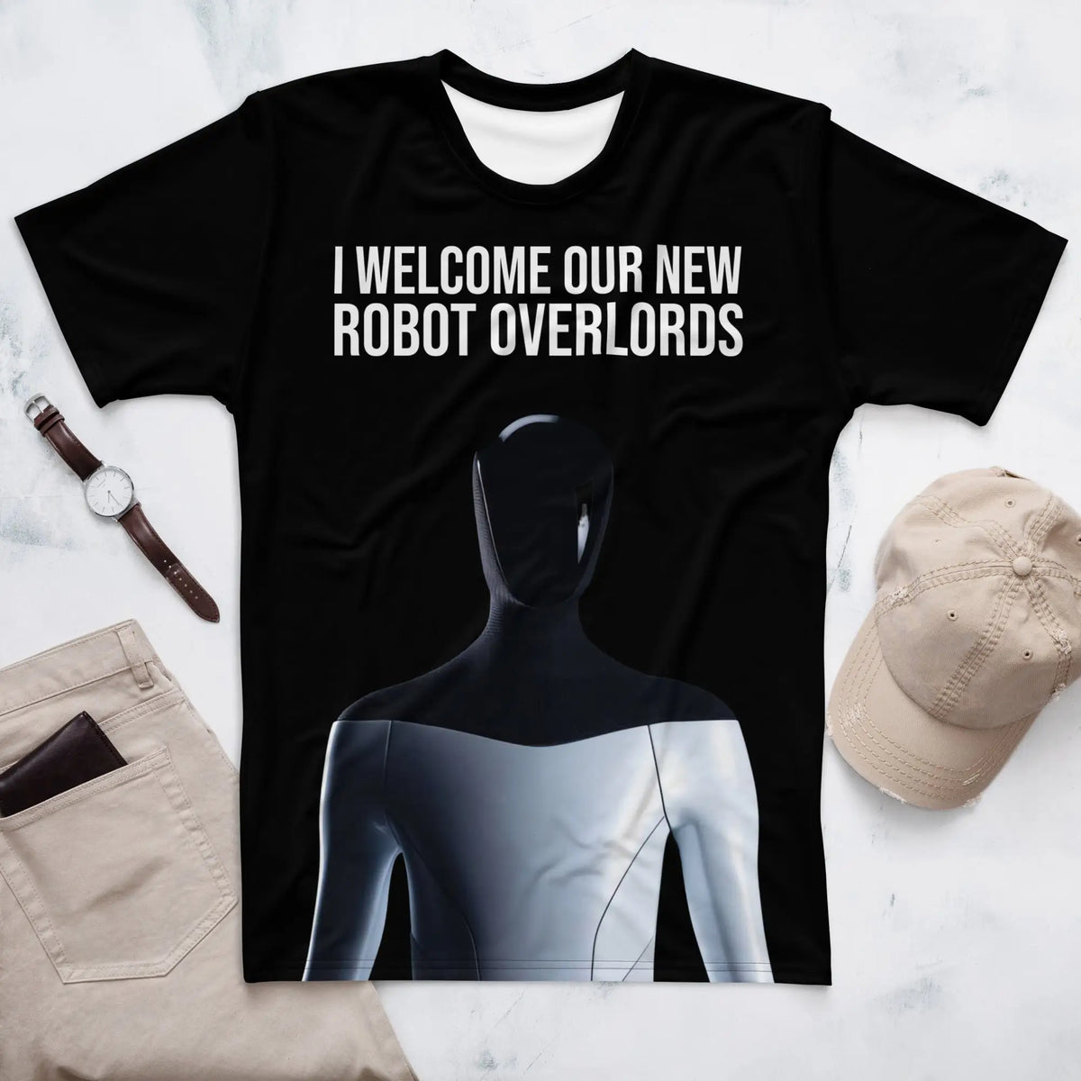 I Welcome Our New Robot Overlords Optimus T-Shirt (men)