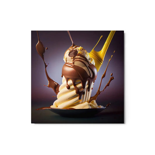 The Ice Cream Metal Print 12″×12″.