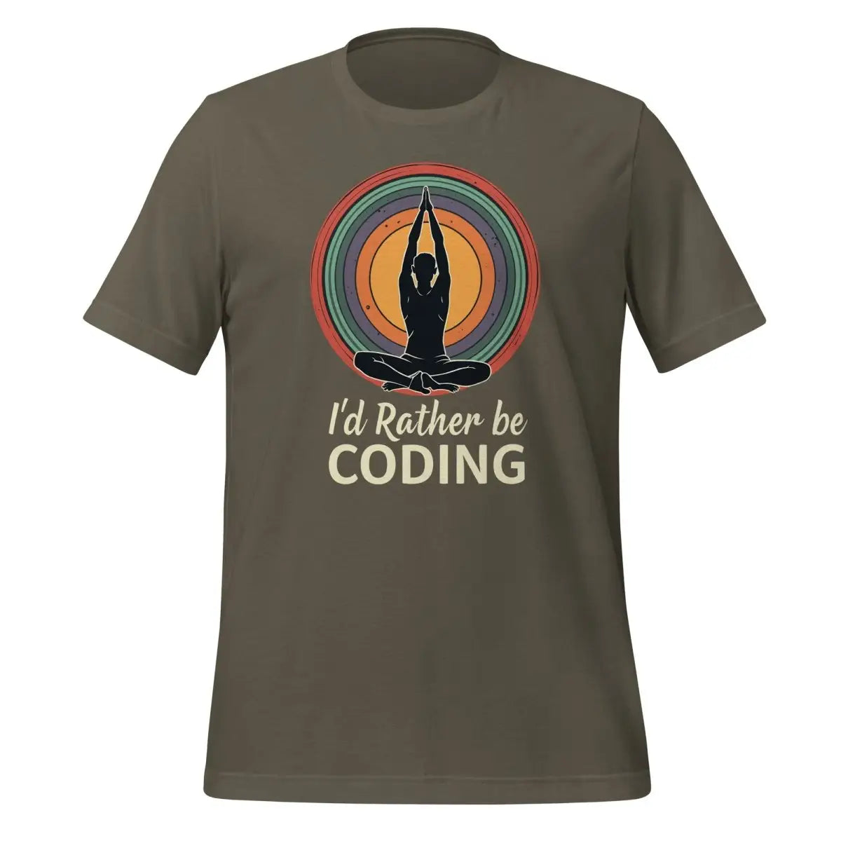 I’d Rather Be Coding T-Shirt 3 (unisex) - Army / M