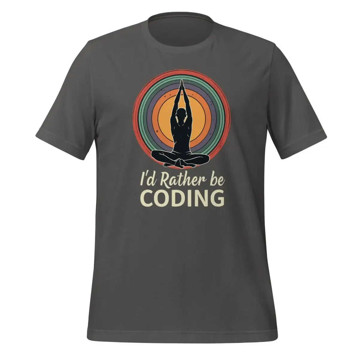 I’d Rather Be Coding T-Shirt 3 (unisex) - Asphalt / M