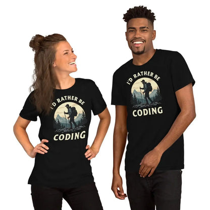 I’d Rather Be Coding T-Shirt (unisex)