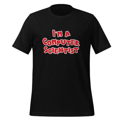 I'm a Computer Scientist Comic T-Shirt (unisex) - Black - AI Store