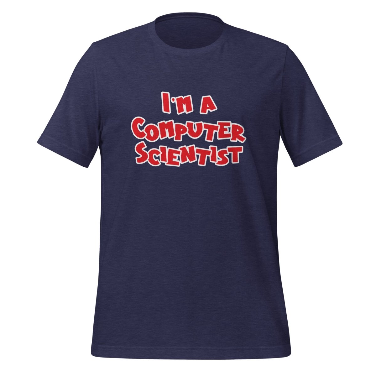 I'm a Computer Scientist Comic T-Shirt (unisex) - Heather Midnight Navy - AI Store