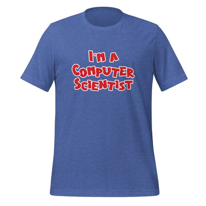 I'm a Computer Scientist Comic T-Shirt (unisex) - Heather True Royal - AI Store