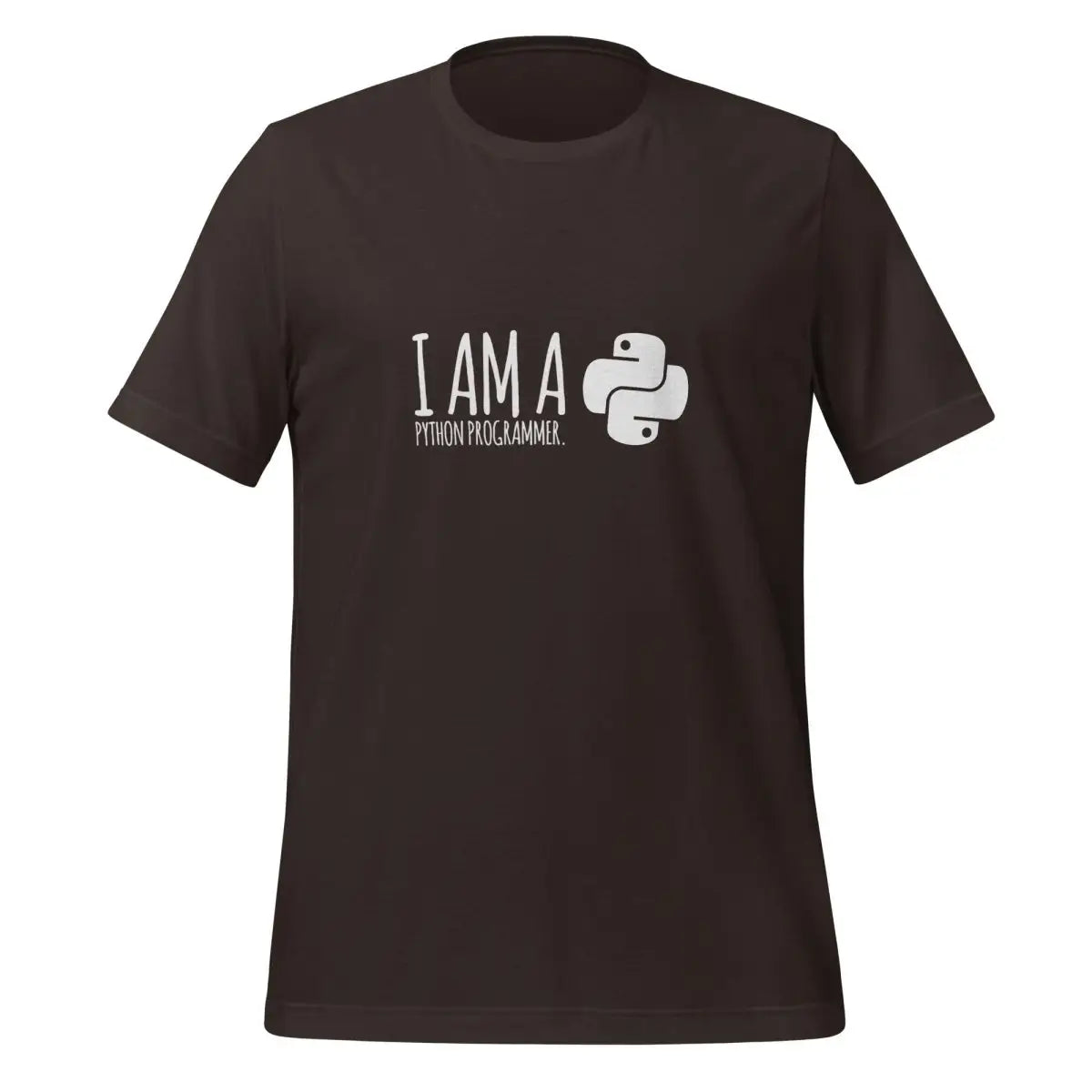 I’m a Python programmer. T-Shirt (unisex) - Brown / M