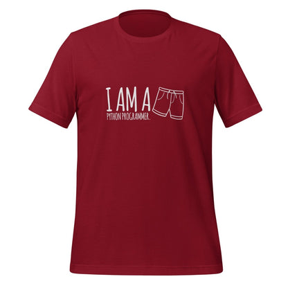 I'm a Python programmer. T - Shirt (unisex) - Cardinal - AI Store