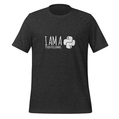 I’m a Python programmer. T-Shirt (unisex) - Dark Grey Heather / M