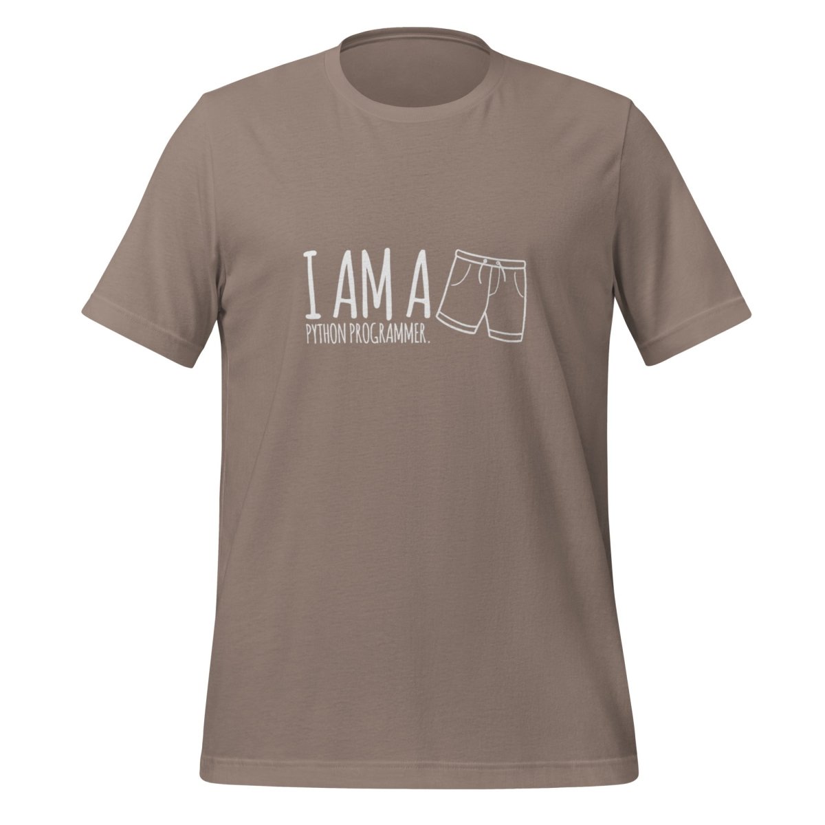 I'm a Python programmer. T - Shirt (unisex) - Pebble - AI Store