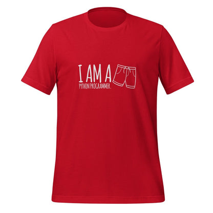I'm a Python programmer. T - Shirt (unisex) - Red - AI Store
