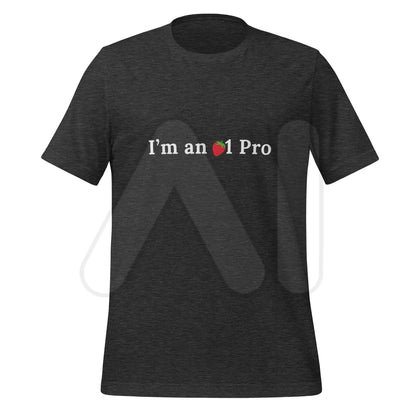 I’m an o1 Pro + Strawberry T-Shirt (unisex) - Dark Grey Heather / M