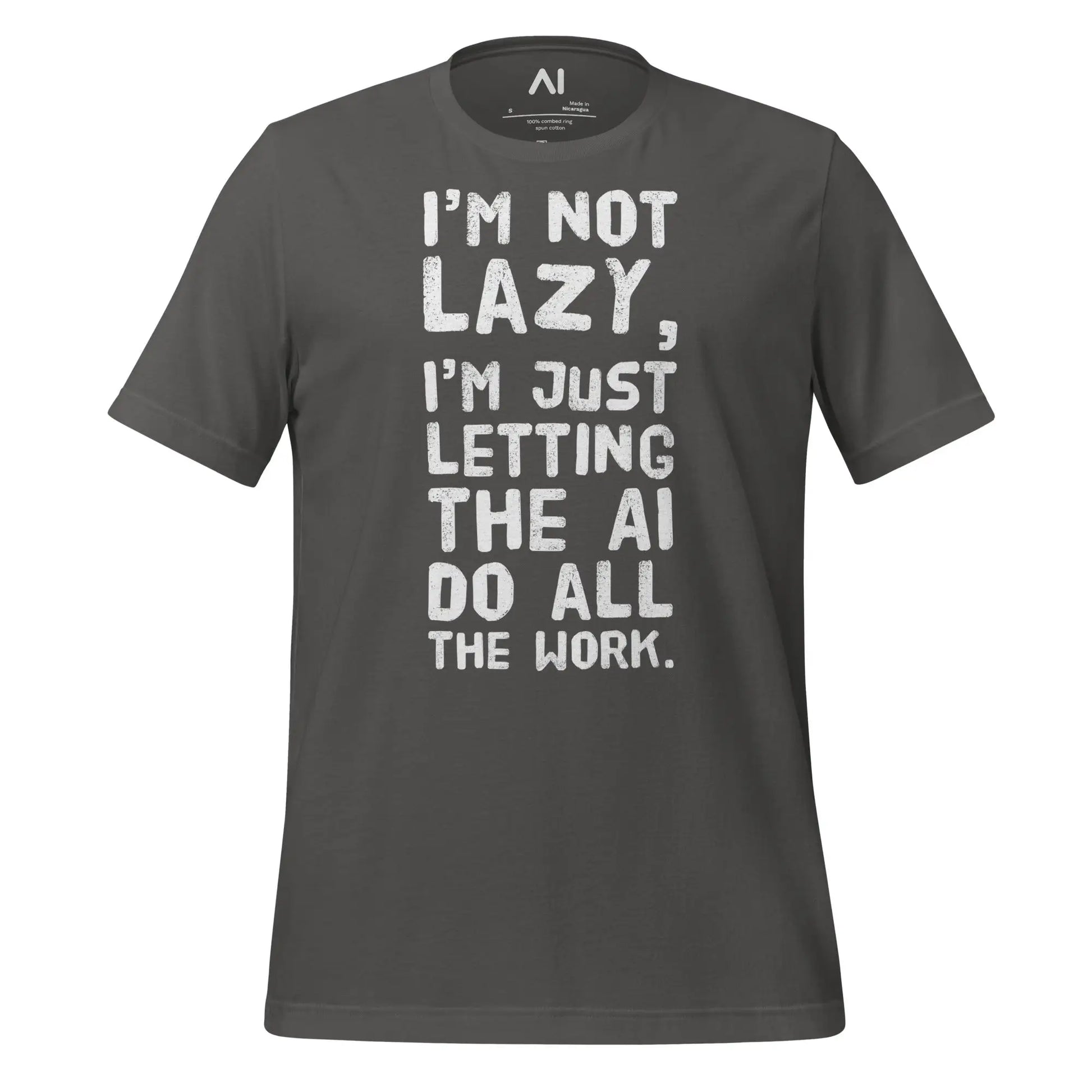 I’m Not Lazy T-Shirt (unisex) - Asphalt / M