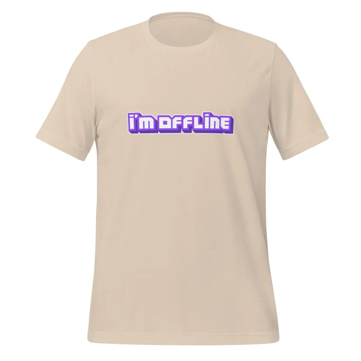 I’m Offline Twitch-Style T-Shirt (unisex) - Soft Cream / M