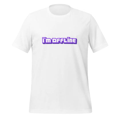 I’m Offline Twitch-Style T-Shirt (unisex) - White / M