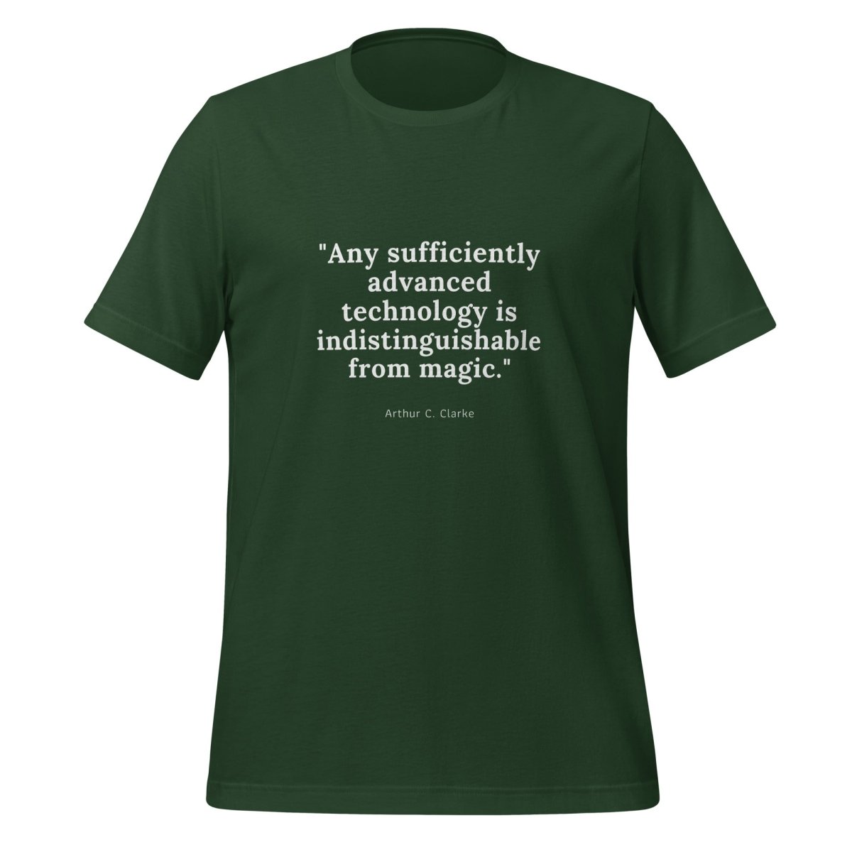 Indistinguishable from Magic T-Shirt (unisex) - Forest - AI Store