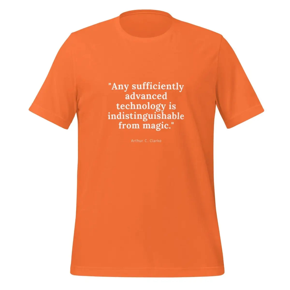 The Indistinguishable from Magic T-shirt (unisex) Orange / m.