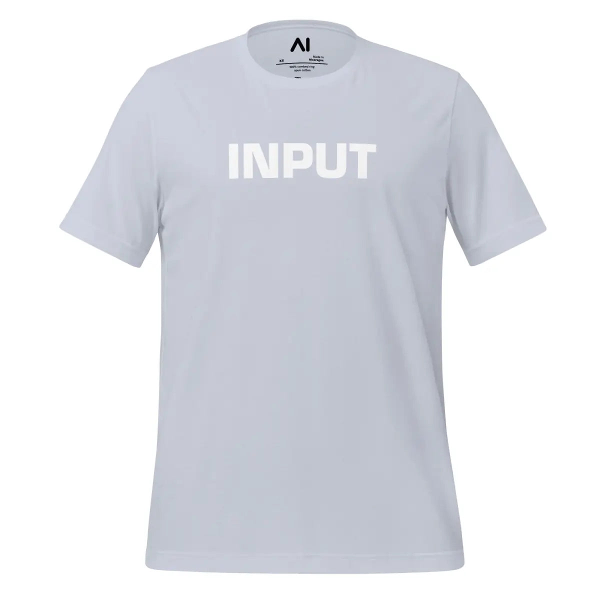 Input Output Front and Back T-Shirt (unisex) - Light Blue / M