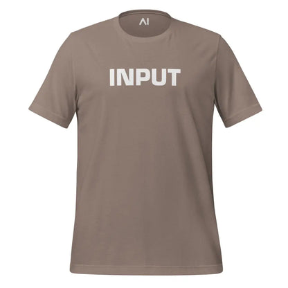 Input Output Front and Back T-Shirt (unisex) - Pebble / M