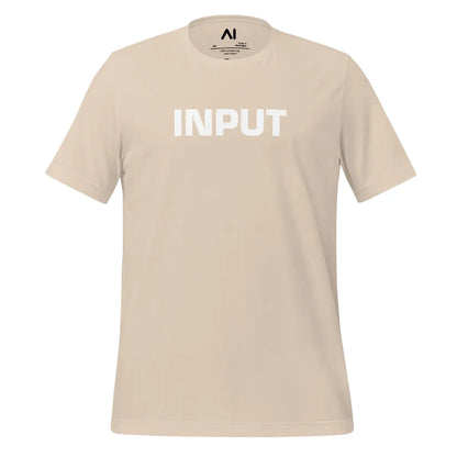 Input Output Front and Back T-Shirt (unisex) - Soft Cream / M