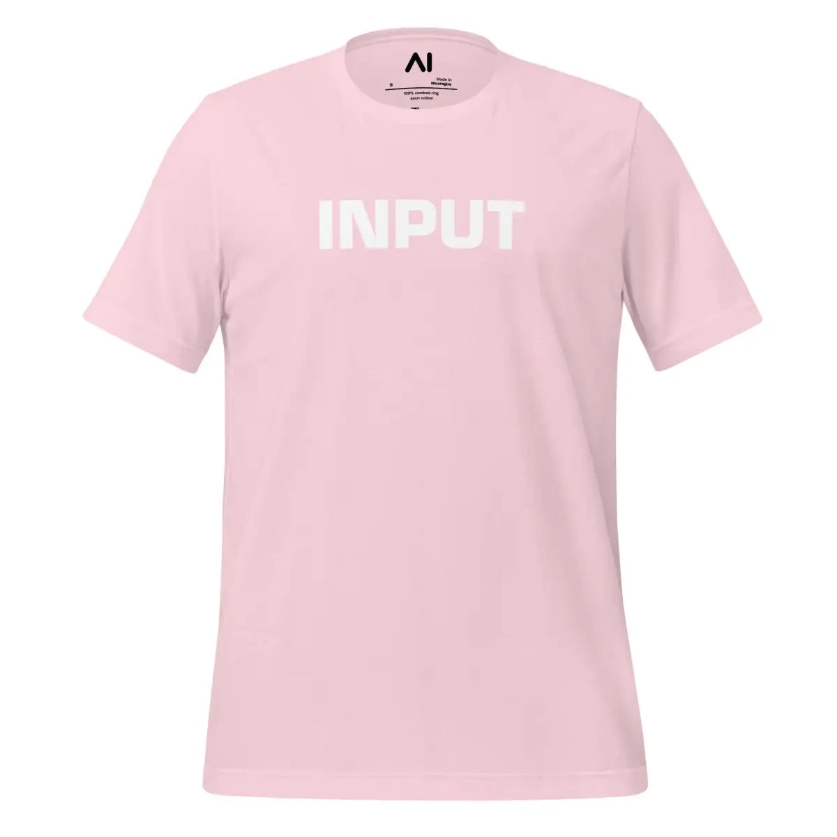 Input Output Front and Back T-Shirt (unisex) - Soft Pink / M