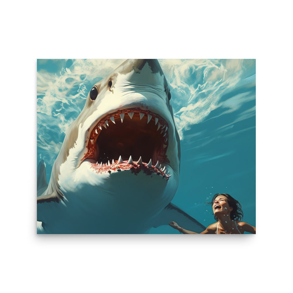 Inspired by the Jaws Movie Poster 2 - AI Store
