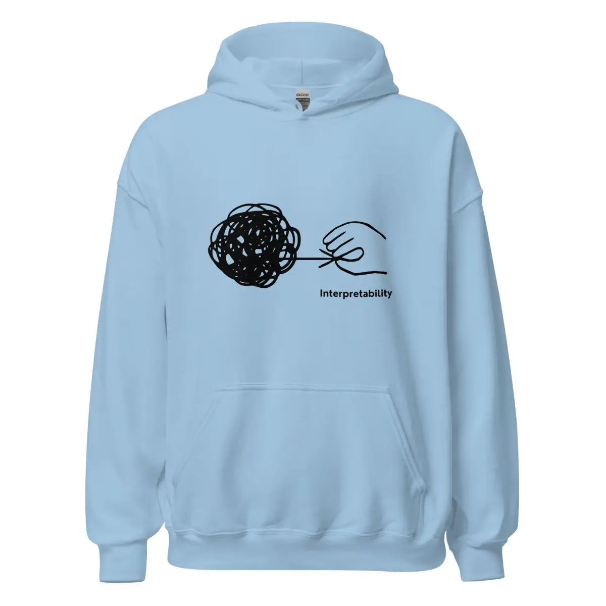 Interpretability Hoodie (unisex) - Light Blue / M