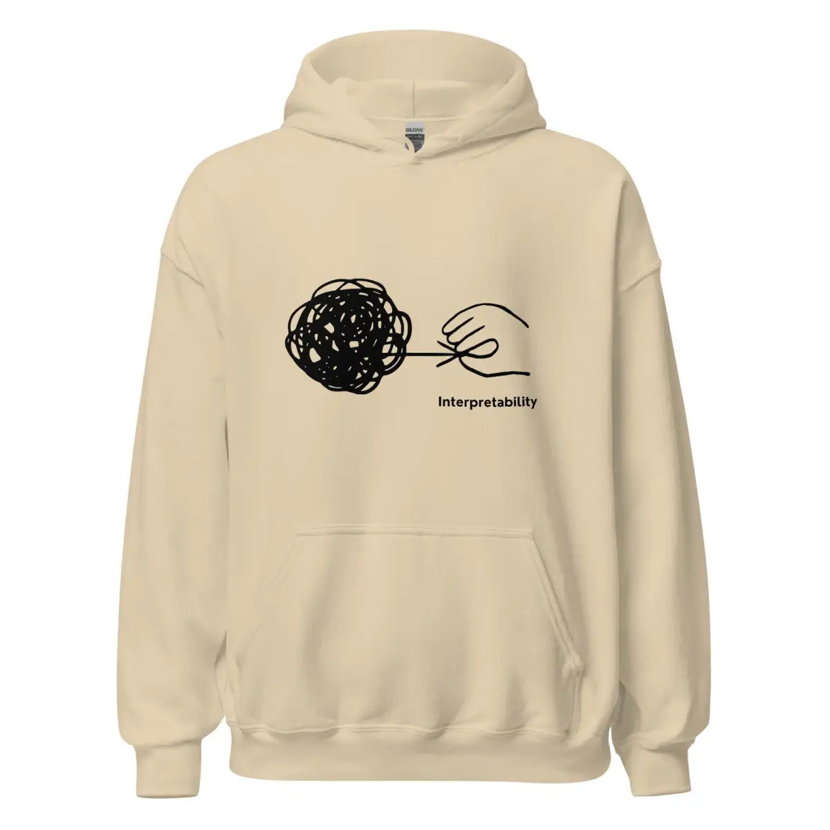 Interpretability Hoodie (unisex) - Sand / M