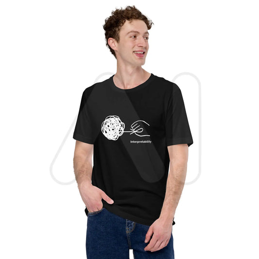 Interpretability in White T-Shirt (unisex)