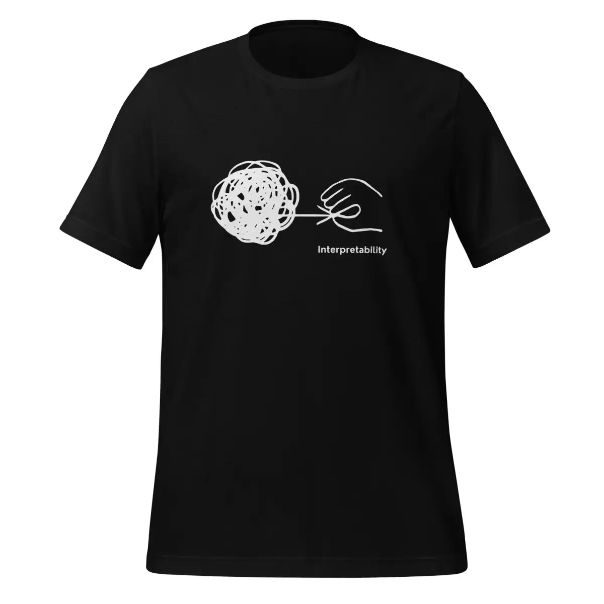 Interpretability in White T-Shirt (unisex) - Black / M