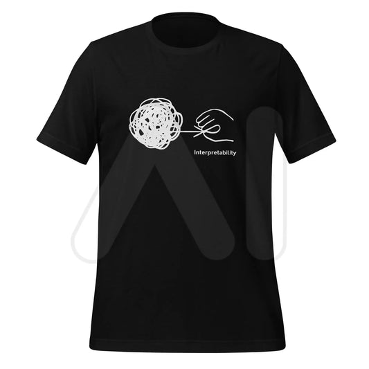 Interpretability in White T-Shirt (unisex) - Black / M