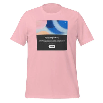 Introducing GPT-4o in Dark Mode T-Shirt (unisex) - Pink / M