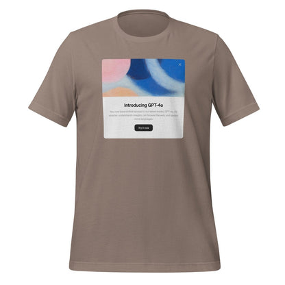 Introducing GPT - 4o in Light Mode T - Shirt (unisex) - Pebble - AI Store