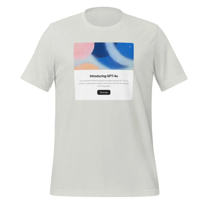 Introducing GPT-4o in Light Mode T-Shirt (unisex) - Silver / M