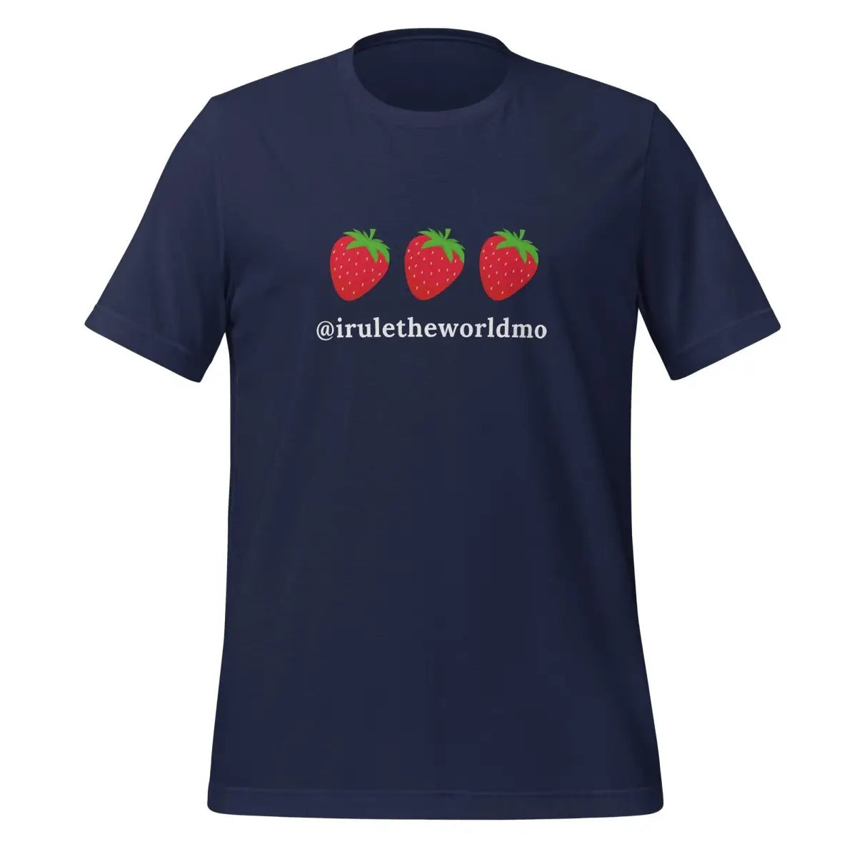 @iruletheworldmo Strawberry T-Shirt (unisex) - Navy / M