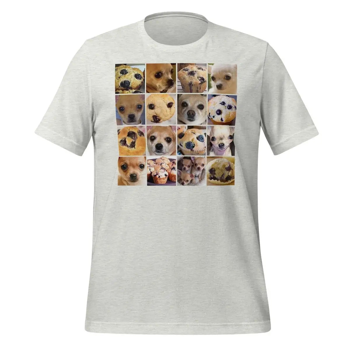 Is it a Blueberry Muffin or is it a Chihuahua? T-Shirt (unisex) - Ash / M