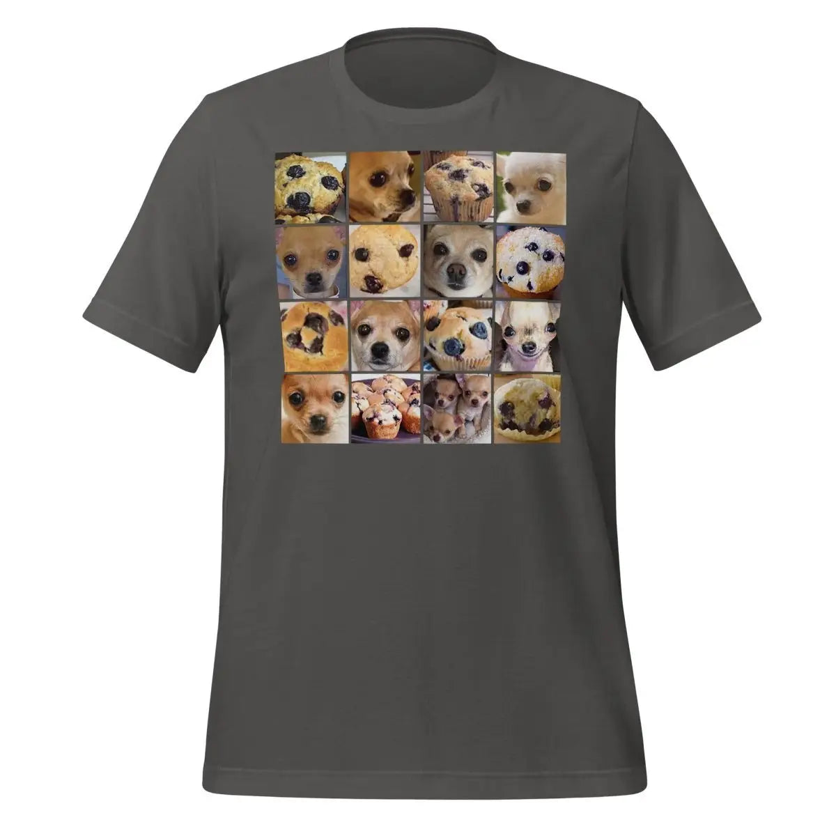 Is it a Blueberry Muffin or is it a Chihuahua? T-Shirt (unisex) - Asphalt / M