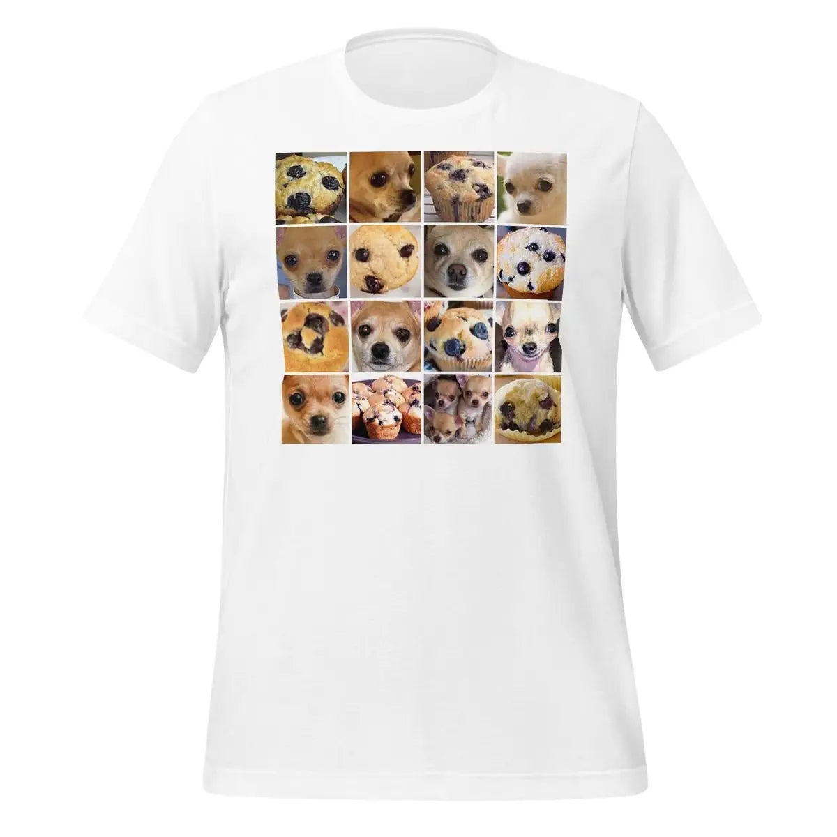 Is it a Blueberry Muffin or is it a Chihuahua? T-Shirt (unisex) - White / M