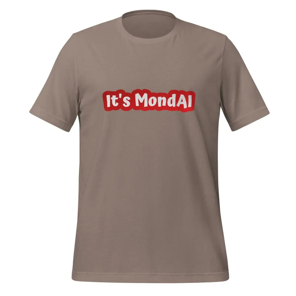 The It’s Mondai T-shirt (unisex) Pebble / m.