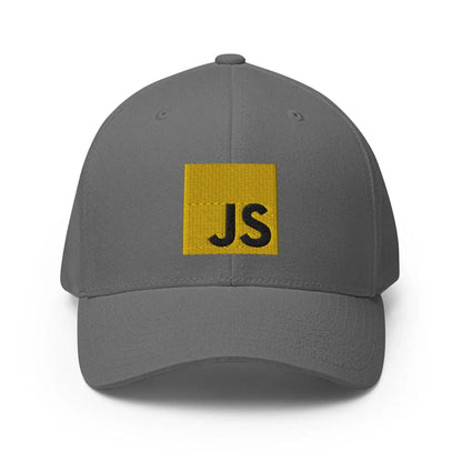 JavaScript Closed-Back Baseball Cap - Grey / S/M