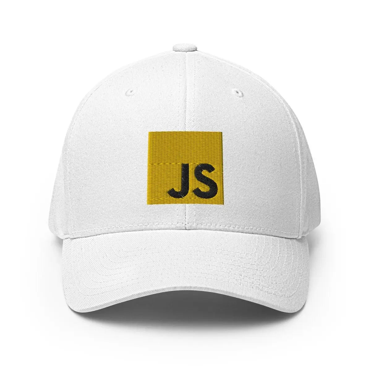 JavaScript Closed-Back Baseball Cap - White / S/M