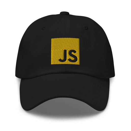 JavaScript Embroidered Cap - Black - AI Store